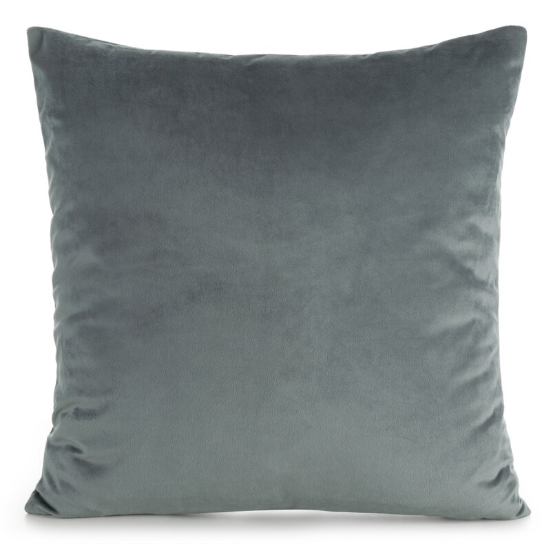 Poszewka velvet Gaja stalowa 45 x 45 cm – wprowadzi luksus