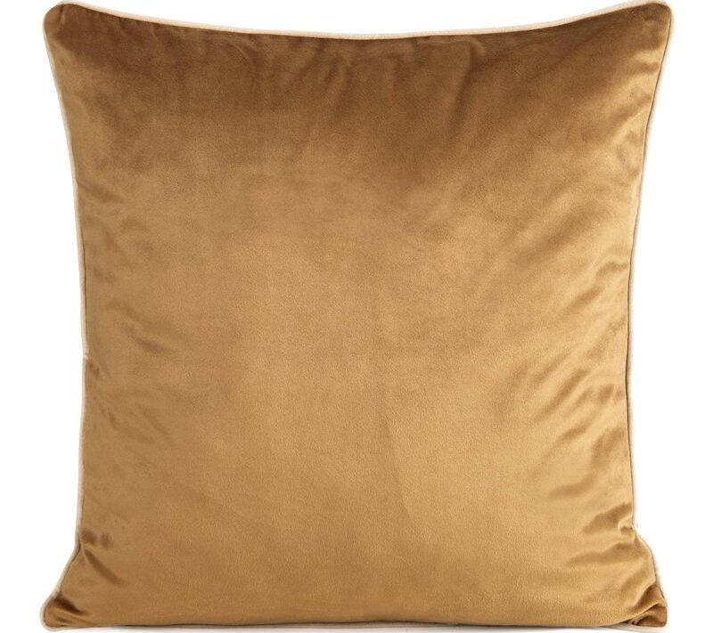 Poszewka welwetowa Gaja 2 miodowa 60 X 60 cm – miękka i przytulna