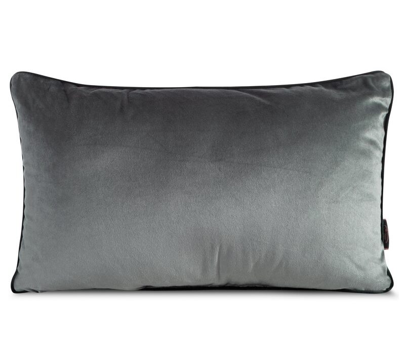 Poszewka velvet Gaja stalowa 30 x 50 cm – dodaje elegancji