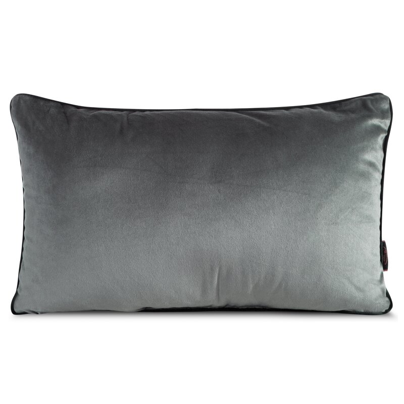 Poszewka velvet Gaja stalowa 30 x 50 cm – dodaje elegancji