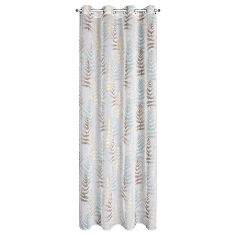 Zasłona gotowa Ruti kremowa 140 x 250 cm – delikatny nadruk