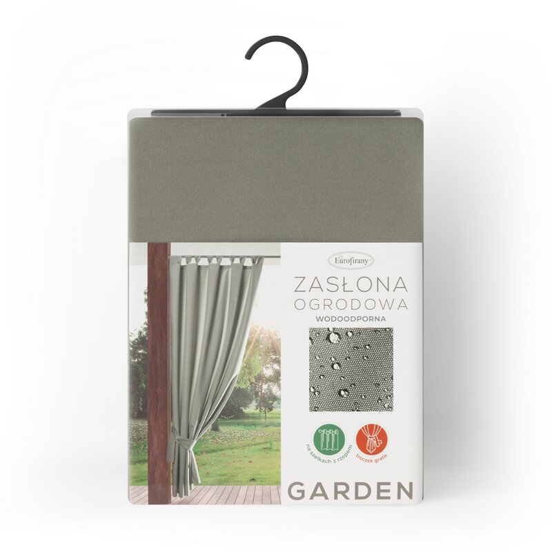 Zasłona gotowa Garden beżowa 155 X 260 CM – zapewnia cień i prywatność