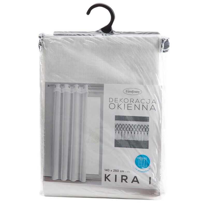 Firana gotowa Kira biała 140 x 250 cm – subtelnie rozprasza światło
