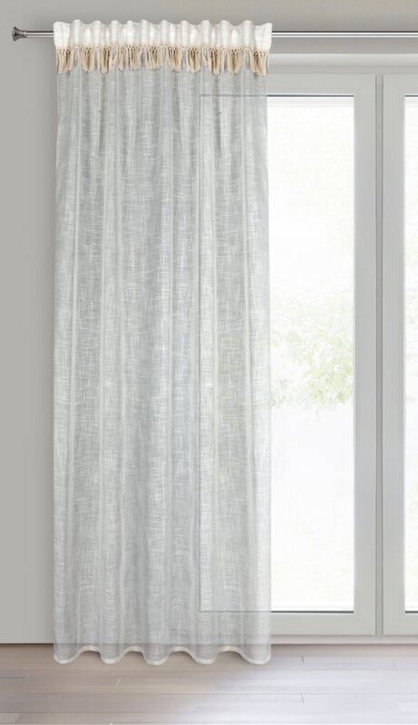 Zasłona gotowa ALANIA naturalna 140 X 270 cm – subtelnie rozprasza światło