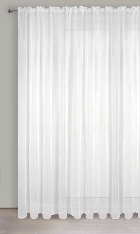 Firana gotowa Lucy biała 400 x 250 cm – rozjaśnia wnętrze