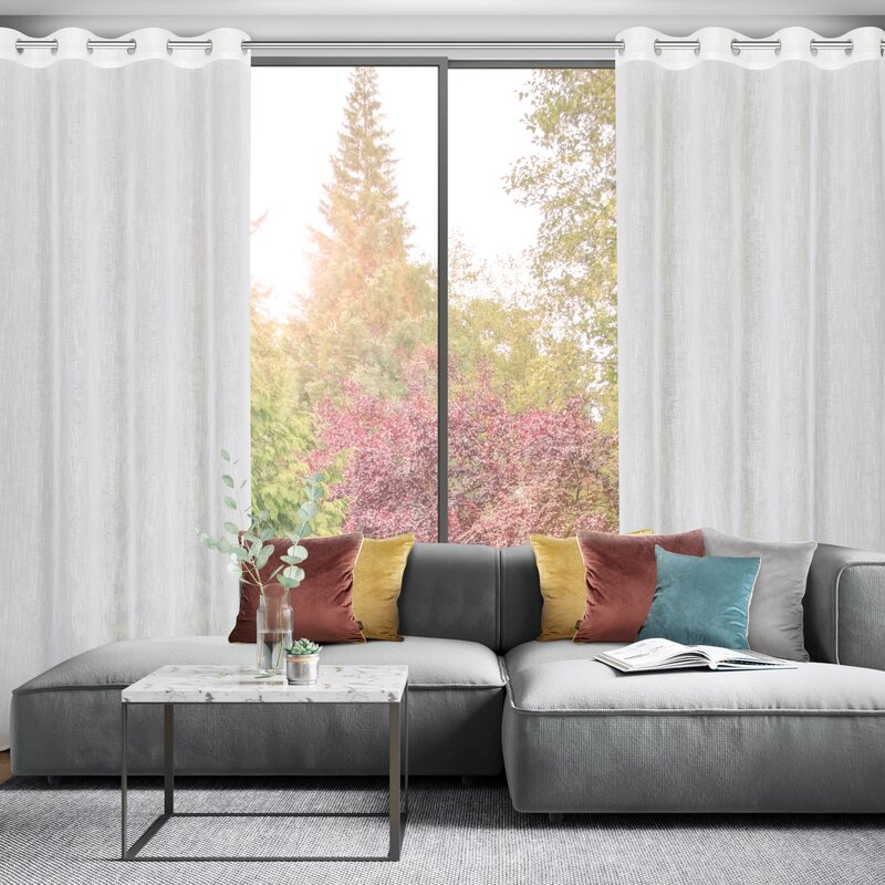 Firana gotowa Amira biała 140 x 250 cm – rozjaśnia wnętrze