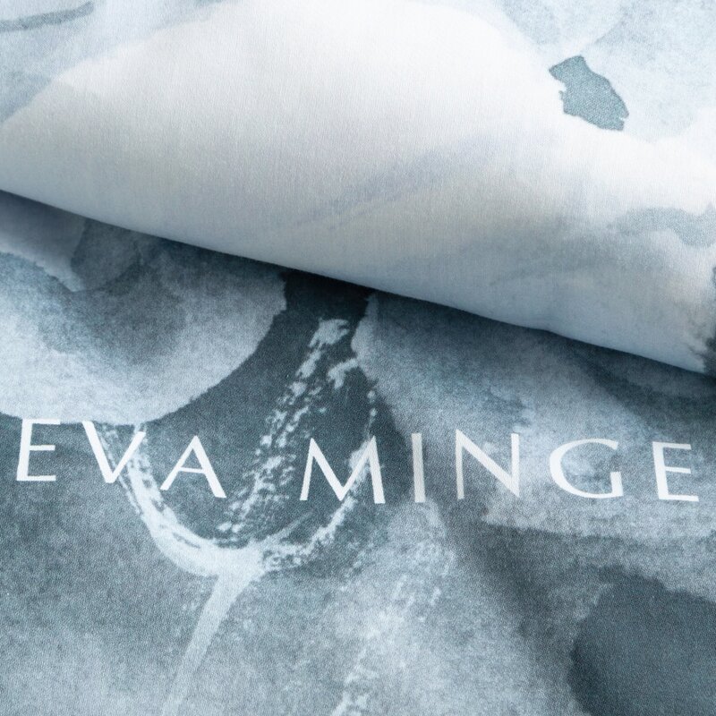 Pościel Eva Minge Bloom miętowa 220 X 200 CM – miękka i komfortowa