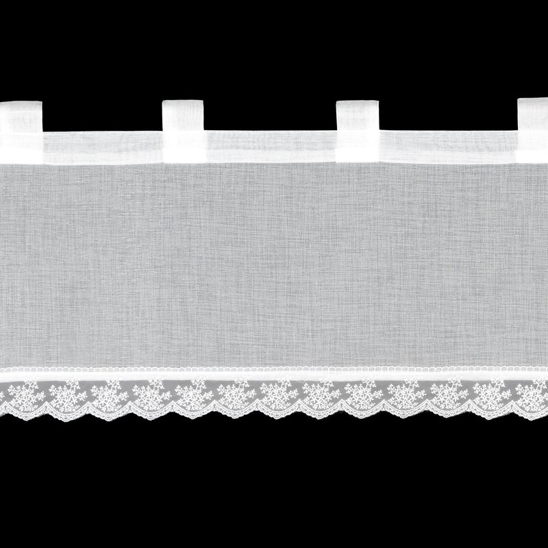 Firana gotowa Suzan biała 150 x 40 cm – rozświetla wnętrze