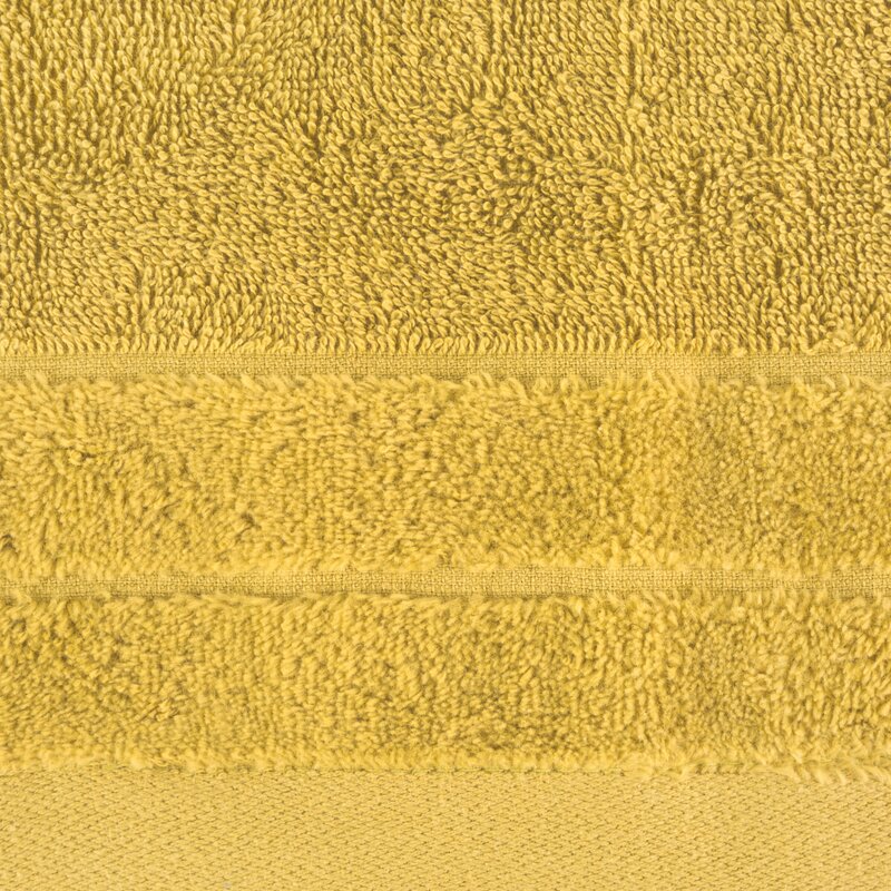 Ręcznik welurowy Damla musztardowy 30 x 50 cm – ciepły i stylowy
