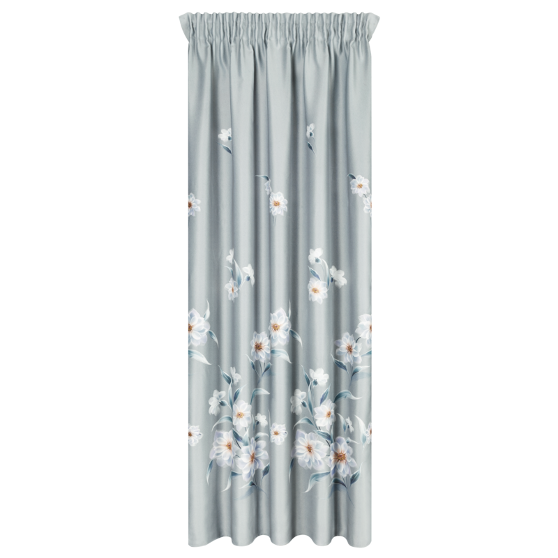 Zasłona gotowa Nila srebrna 140 x 270 cm – wprowadza świeżość