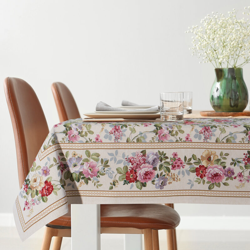 Obrus gobelinowy GOB/CHO/4088 naturalny 140x180 – doda uroku jadalni