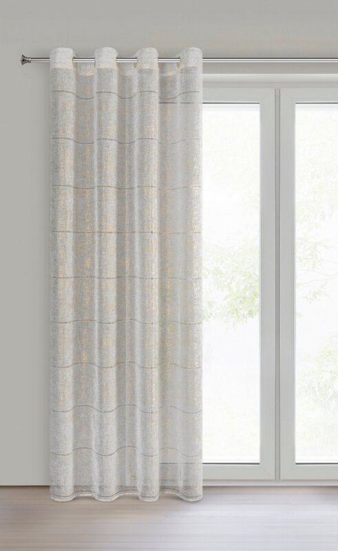 Firana gotowa Katy biała 140 X 250 cm – rozjaśnia wnętrze
