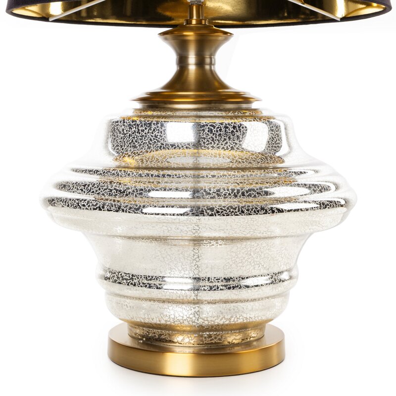 Lampa stołowa AMARI (02) czarna O 46 x 78 cm – do salonu i sypialni