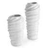 Wazon ceramiczny Diego biały 15 x 15 x 24 cm – idealny na kwiaty
