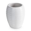 Wazon ceramiczny Aria biały 15 x 15 x 33 cm – na suszone kwiaty
