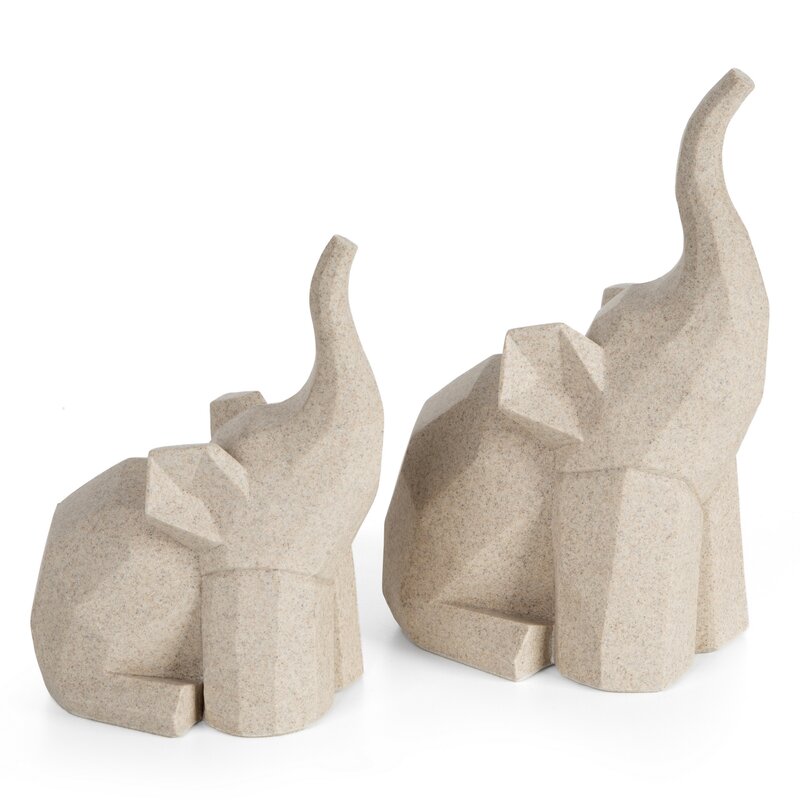 Figurka ceramiczna Logan beżowa 18 x 14 x 27 cm – idealna na prezent