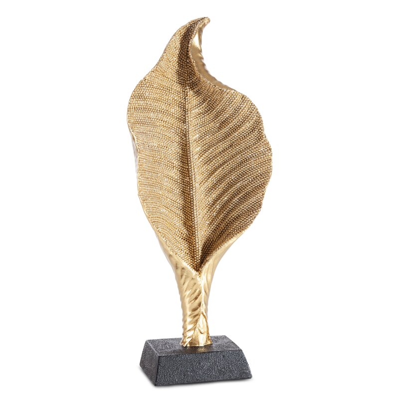 Figurka ceramiczna Eldo złota 14 x 8 x 34 cm – doda blasku wnętrzu
