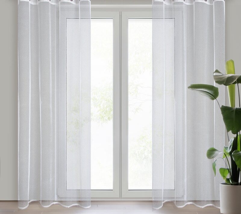 FIRANA GOTOWA MEL 140 X 250 CM BIAŁY