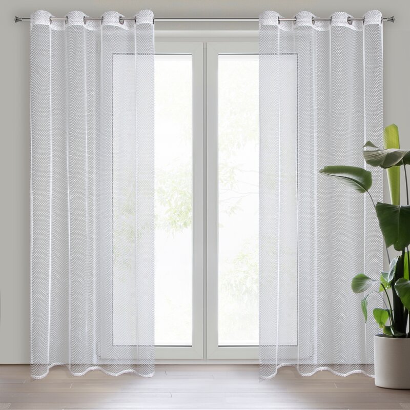 FIRANA GOTOWA MEL 140 X 250 CM BIAŁY