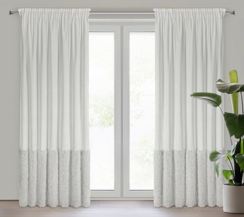Zasłona gotowa biała 140 x 270 cm – wprowadza przytulny nastrój