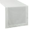 Obrus gładki biały 40 x 140 cm – doda lekkości jadalni