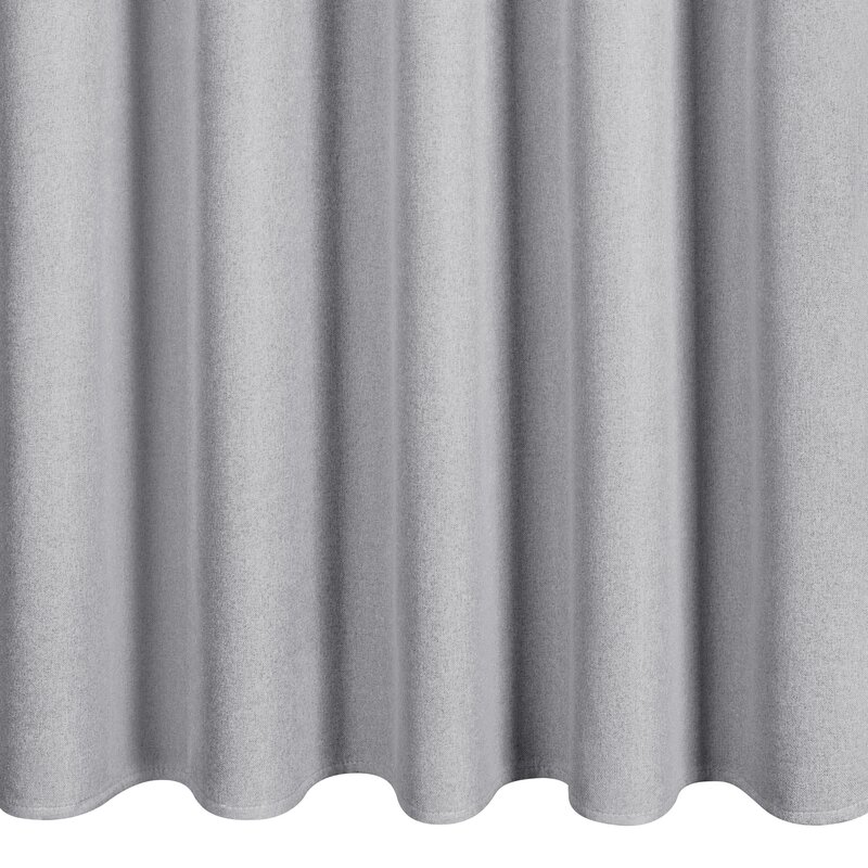Zasłona gotowa Suzan stalowa 135 x 270 cm – blokuje światło