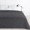 Narzuta microfibra Alara5 stalowa 200 x 220 cm – łatwa w pielęgnacji