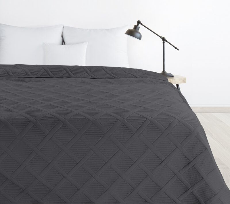 Narzuta D91 Alara5 stalowa 170 X 210 CM – miękka w dotyku