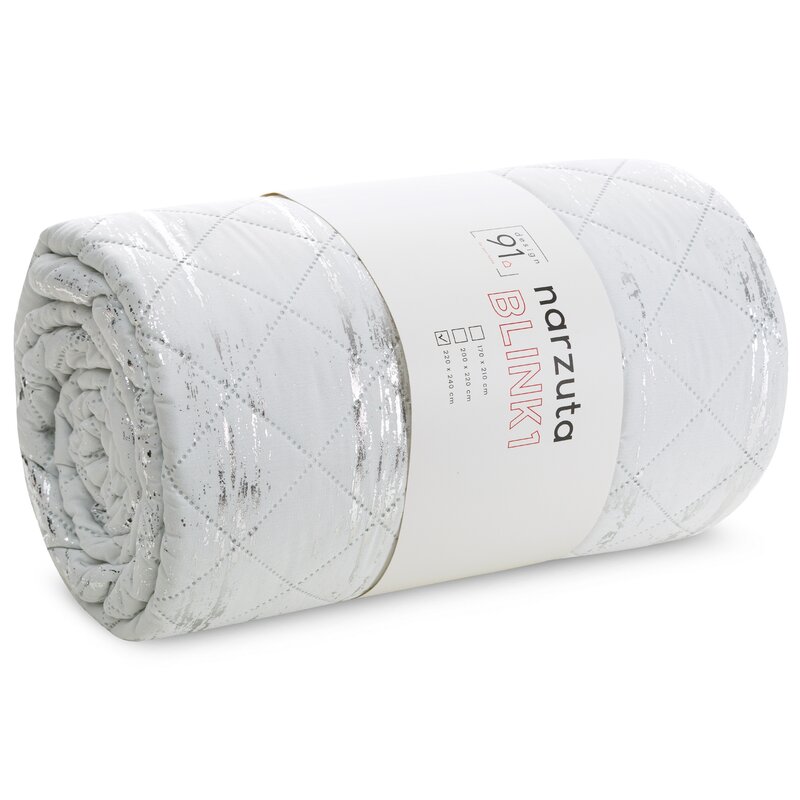 Narzuta D91 BLINK biała 220 x 240 cm – stylowa dekoracja łóżka