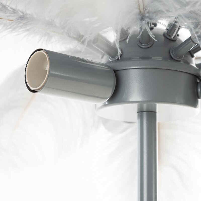 Lampa stojąca Feri srebrna 65 x 65 x 68 cm – doda blasku wnętrzu