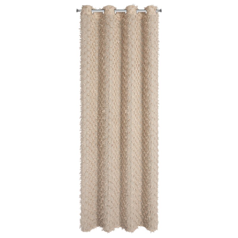 Zasłona gotowa Eva Minge beżowa 135 x 250 cm – dodaje ciepła wnętrzu