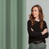 Zasłona gotowa Rita ciemnomiętowa 140 x 250 cm – dodaje spokoju wnętrzu