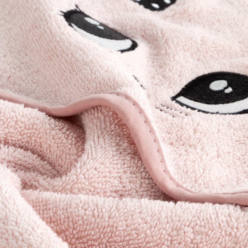 Ręcznik dla dziecka Baby72 pudrowy róż 100 x 100 cm – miękki i ciepły