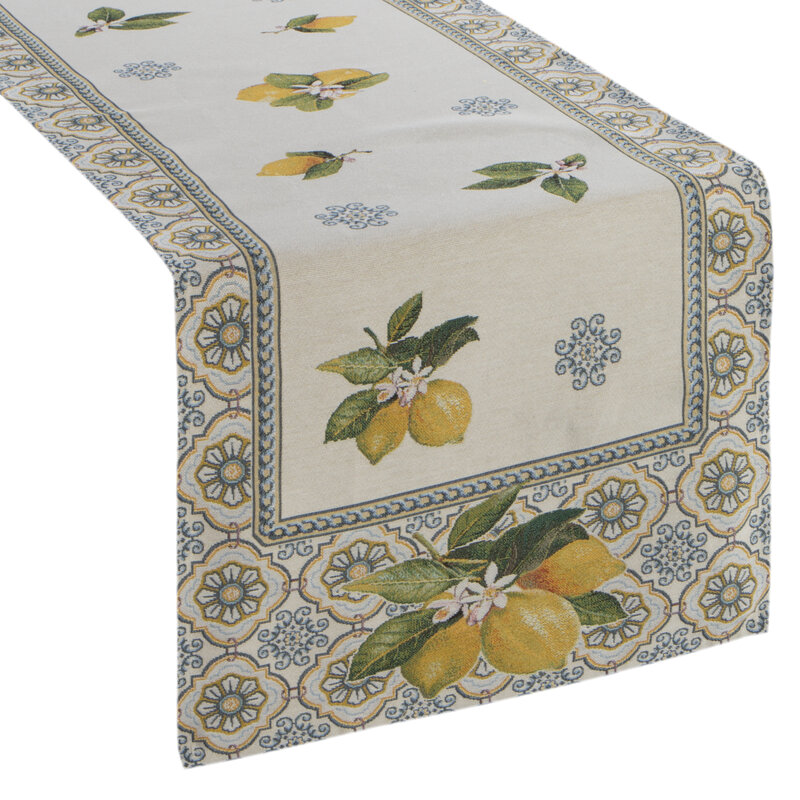 Obrus gobelinowy GOB/CHO/009 naturalny 40x100 cm – wprowadza śródziemnomorski klimat
