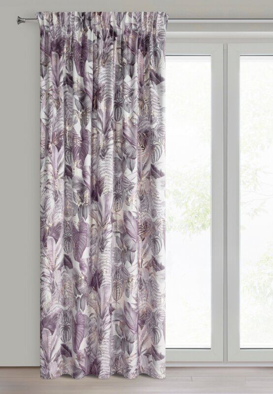 Zasłona gotowa Davos 2 biała 140 X 270 cm – miękka welwetowa