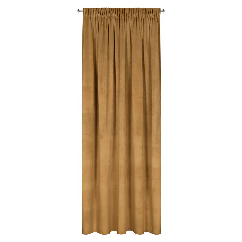 Zasłona gotowa miodowa 140 x 270 cm – zaciemnia pomieszczenie