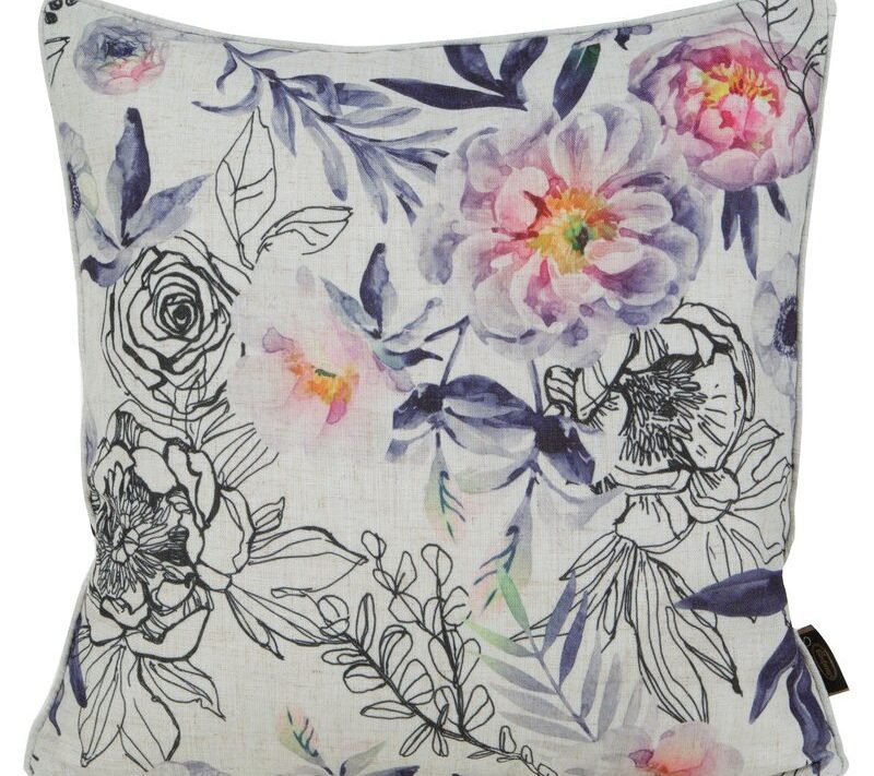 Poszewka len kremowa 45 x 45 cm – doda uroku wnętrzu