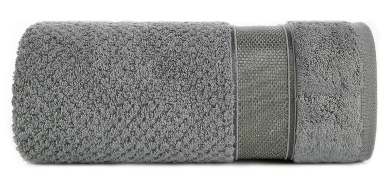 Ręcznik Milan2 stalowy 30 x 50 cm – miękki i chłonny