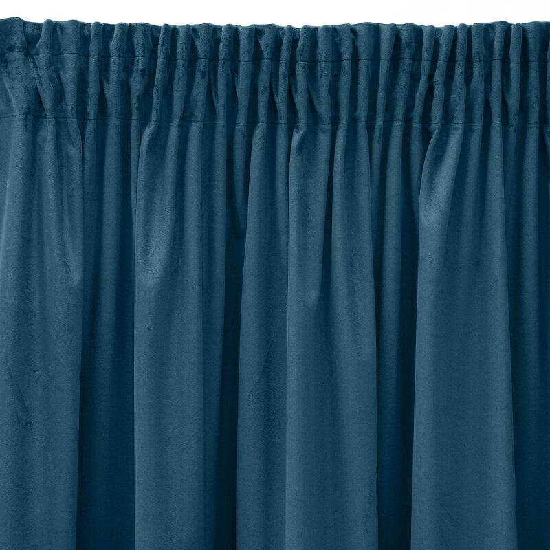 Zasłona gotowa Sibel granatowa 140 x 270 cm – zaciemniająca wnętrze