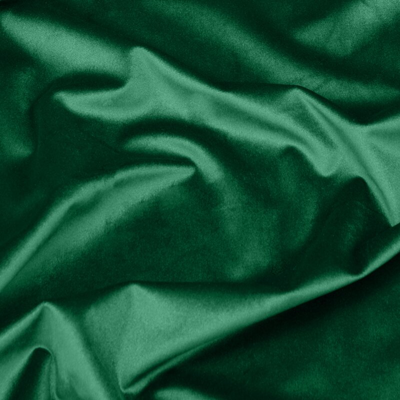 Zasłona gotowa Sibel ciemnozielona 140 x 270 cm – zaciemniająca i aksamitna