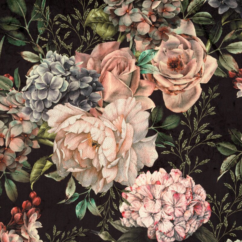 Zasłona gotowa SI/RUBENS czarna 140x270 cm – wprowadzi głębię