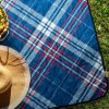 Koc piknikowy SI/HARMONY/K/02 granatowy 130x145 cm – idealny na piknik