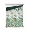 Narzuta D91 DAWOSA biała 170 X 210 cm – tropikalny wzór