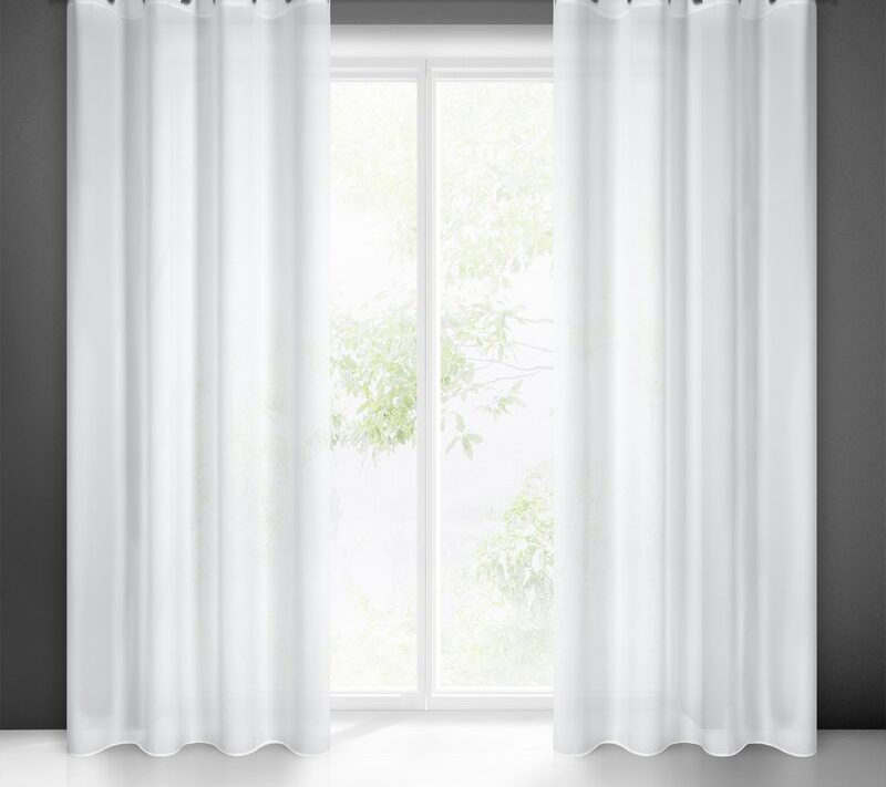 Firana gotowa Estel biała 140 X 250 cm – lekka i zwiewna