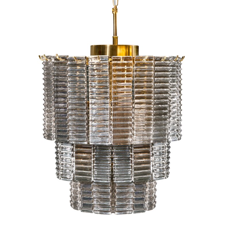 Lampa wisząca Dalia złota fi 42 x 50 cm – doda blasku wnętrzu