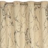 Zasłona welwetowa WERA kremowa 140 X 250 cm – z marmurowym wzorem