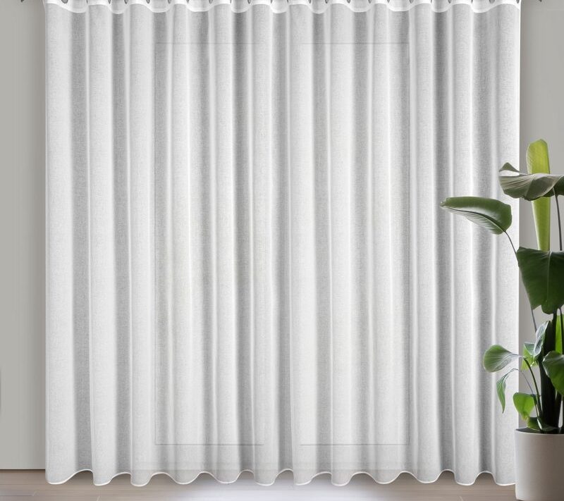 Firana gotowa Margo biała 300 x 250 cm – rozprasza światło