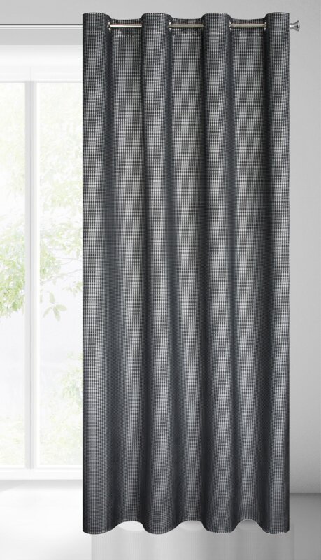 Zasłona gotowa Darcy czarna 140 X 250 cm – do salonu i sypialni
