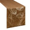 Obrus błyszczący brązowy 35 x 220 cm – doda blasku stołowi