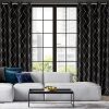 Zasłona gotowa Pierre Cardin Margo czarna 140 X 250 cm – z aksamitnego welwetu